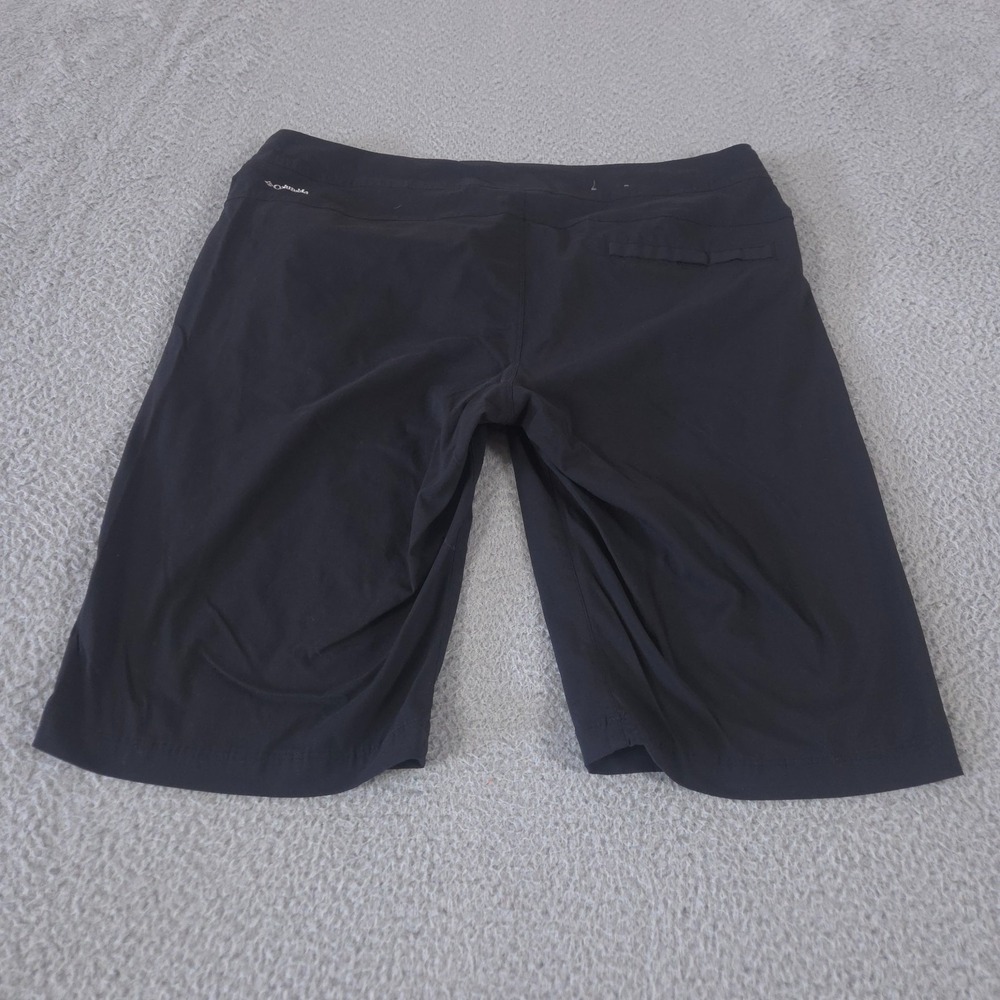 Columbia Shorts Womens 16 Black 13" Anytime Outdoor Long Chino Omni-Shield Nylon - Picture 10 of 11